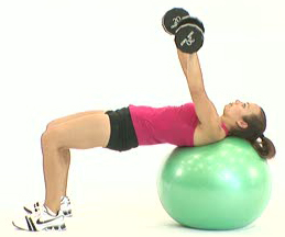 Chest Press On Stability Ball